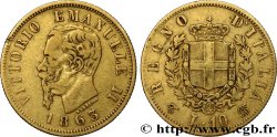 ITALIA 10 Lire Victor Emmanuel II 1863 Turin