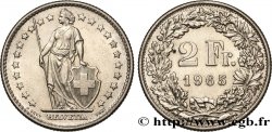 SVIZZERA  2 Francs Helvetia 1965 Berne