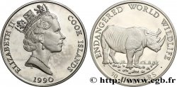 ÎLES COOK  50 Dollars Proof - Nature en danger 1990  SPL 