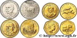 TANZANIE Lot de quatre monnaies 50, 100, 200 & 500 Shilingi 2014-2015 