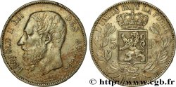 BELGIQUE 5 Francs Léopold II 1870 