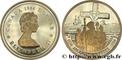 CANADA 1 Dollar Proof 450e anniversaire de l’arrivée de Jacques Cartier 1984  SPL 