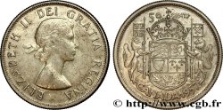 CANADA 50 Cents Elisabeth II 1957 
