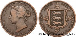 ISLA DE JERSEY 1/13 Shilling Reine Victoria / armes du Baillage de Jersey 1866 