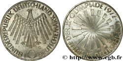 ALLEMAGNE 10 Mark XXe J.O. Munich “IN DEUTSCHLAND” 1972 Karlsruhe
