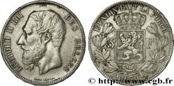 BELGIQUE 5 Francs Léopold II 1870 