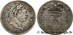 UNITED KINGDOM 3 Pence Georges III 1817 