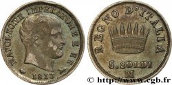 ITALY - KINGDOM OF ITALY - NAPOLEON I 5 Soldi Napoléon roi d’Italie 1813 Milan