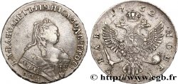 RUSSIA - ELISABETH Rouble 1752 Moscou