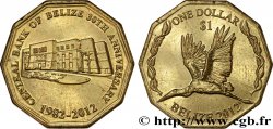 BELICE 1 Dollar 30e anniversaire de la Banque centrale de Belize 2012 