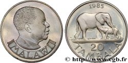 MALAWI 20 Tambala Proof Dr Hastings Kamuzu Banda 1996  SPL 