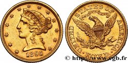 ÉTATS-UNIS D AMÉRIQUE 5 Dollars  Liberty  1895 Philadelphie