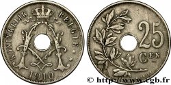 BÉLGICA 25 Centiemen (Centimes) 1910 