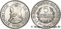 GUINEA 5 Sylis 1971  MS 