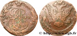 RUSSIE 5 Kopecks Catherine II 1777 Ekaterinbourg