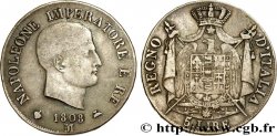 ITALIA - REGNO D ITALIA - NAPOLEONE I 5 Lire 1808 Milan