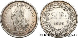 SCHWEIZ 2 Francs Helvetia 1905 Berne - B