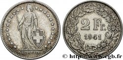 SUISSE 2 Francs Helvetia 1941 Berne - B