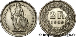 SUIZA 2 Francs Helvetia 1969 Berne