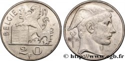 BÉLGICA 20 Francs Mercure, légende flamande 1953 