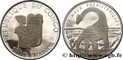 CONGO REPUBLIC 100 Francs Proof Brachiosaure 1993 