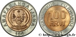RUANDA 100 Francs emblème 2007 