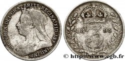 UNITED KINGDOM 3 Pence Victoria “Old Head” 1895 