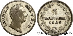 GERMANY - BADEN 3 Kreuzer Léopold 1832 Karlsruhe