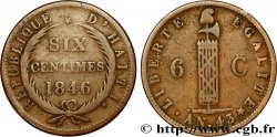 HAITI 6 Centimes faisceaux an 43 1846 