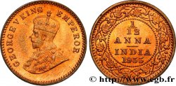 BRITISH INDIA 1/12 Anna (1 Pie) Georges V 1935 Calcutta