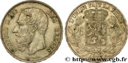 BÉLGICA 5 Francs Léopold II 1873 