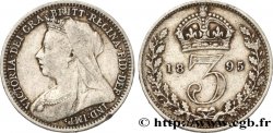 REGNO UNITO 3 Pence Victoria “Old Head” 1895 