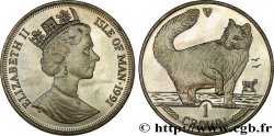 ISLA DE MAN 1 Crown Proof chat norvégien 1991 
