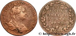 BÉLGICA - PAíSES BAJOS AUSTRíACOS 2 Liards Pays-Bas autrichiens Marie-Thérèse buste voilé 1778 Bruxelles