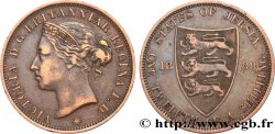 JERSEY 1/12 Shilling Reine Victoria / armes du Baillage de Jersey 1888 