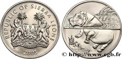 SIERRA LEONA 1 Dollar Proof hippopotame 2005  SC 