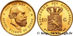 NIEDERLANDE 10 Gulden Guillaume III, 2e type 1877 Utrecht