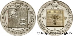 ANDORRA (PRINCIPALITY) 25 Diners  1991  MS 