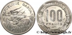 GABON Essai de 100 Francs antilopes type “BEAC” 1975 Paris