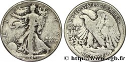 ÉTATS-UNIS D&nbsp;AMÉRIQUE 1/2 Dollar Walking Liberty 1945 Philadelphie