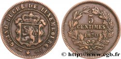 LUXEMBOURG 5 Centimes écu couronné 1870 Utrecht