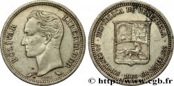 VENEZUELA 50 Centimos Simon Bolivar 1960 Paris