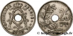 BELGIUM 25 Centiemen (Centimes) 1929 