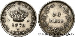 PORTUGAL 50 Réis Louis Ier 1876  fVZ 