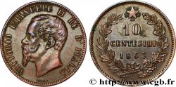 ITALIE 10 Centesimi Victor Emmanuel II 1863 