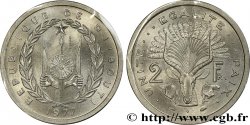 DJIBOUTI Essai de 2 Franc emblème / antilope 1977 Paris