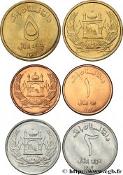 AFGHANISTAN Lot de 3 monnaies 1, 2 et 5 Afghani SH1383 2004 Paris