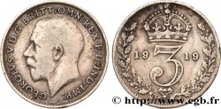 ROYAUME-UNI 3 Pence Georges V 1919 
