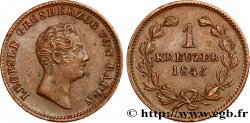 GERMANY - GRAND DUCHY OF BADEN - LEOPOLD I 1 Kreuzer  1845 Karlsruhe