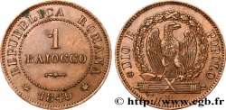 ITALIE - RÉPUBLIQUE ROMAINE 1 Baiocco 1849 Rome SUP 